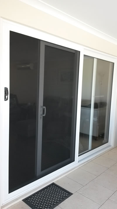 Sliding door installed with double glazing perth